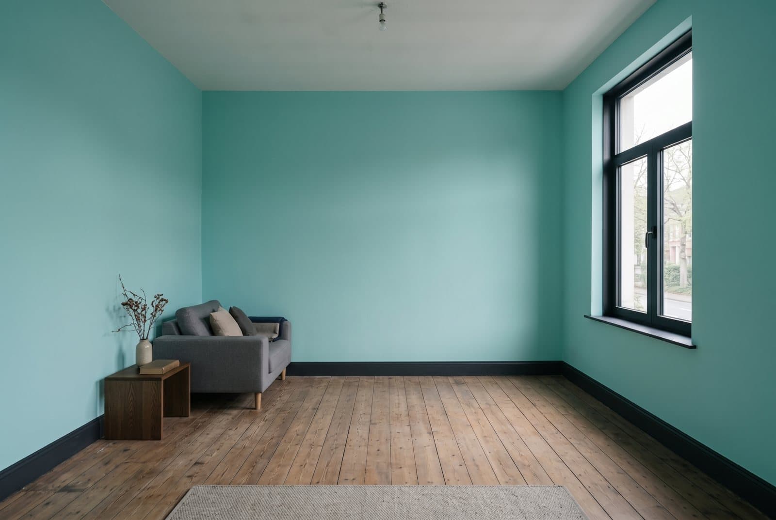 After: Bare plaster to a finished room
