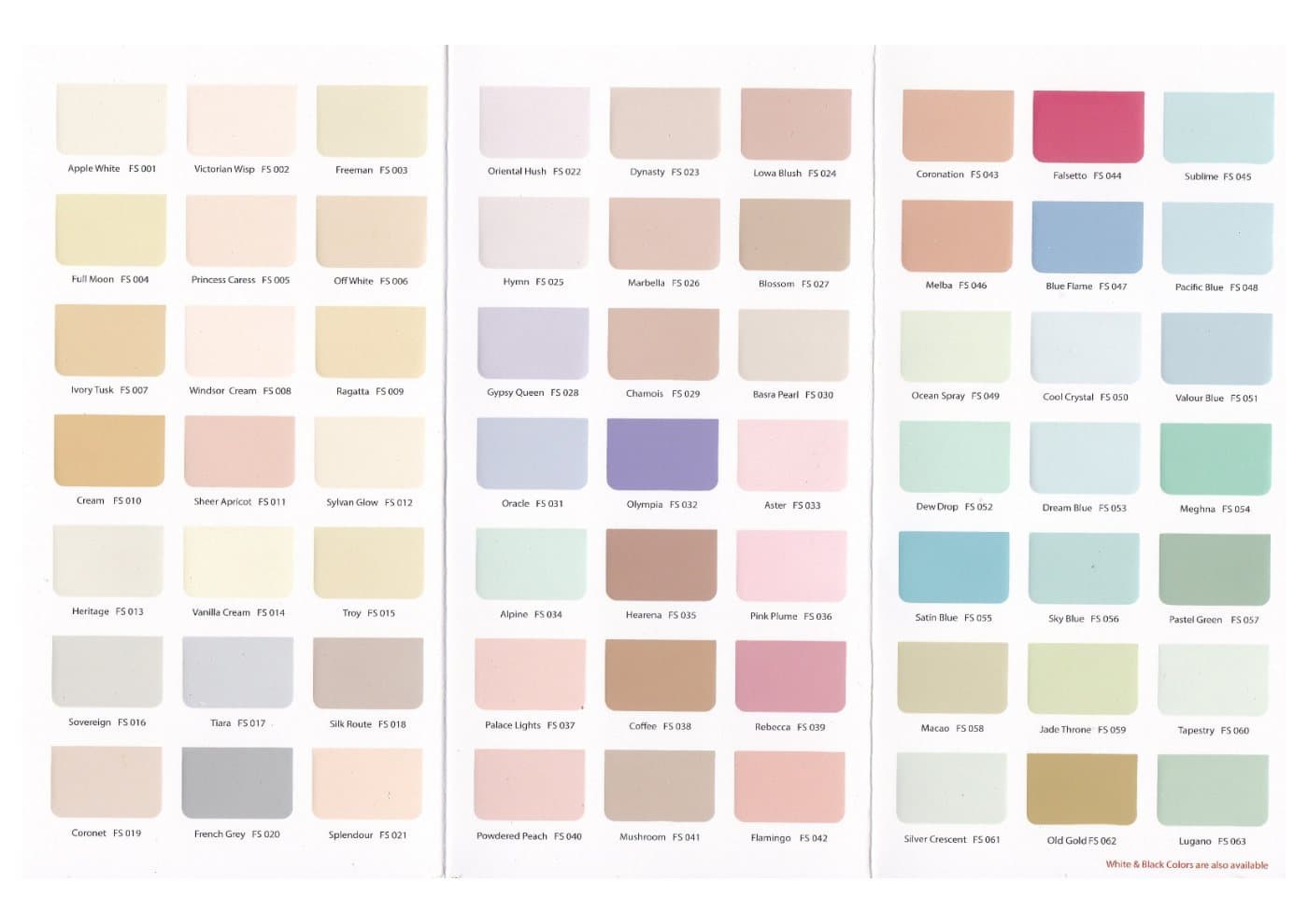 Shade Card: Feather Silk